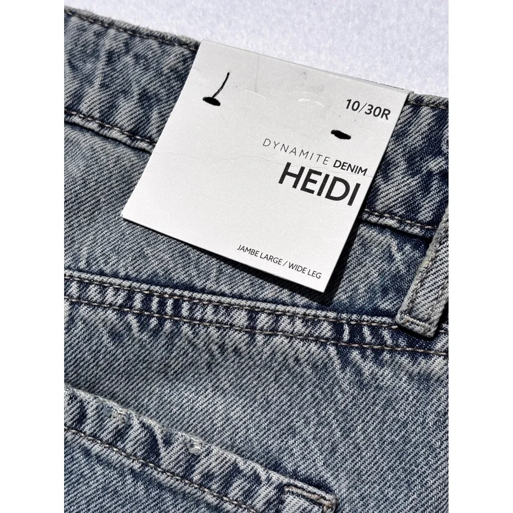 Dynamite Denim Heidi High Rise Wide Leg Jeans Silverthorne Blue Size 10 30R NWT